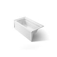 thumbnail image 1 of Kohler 1123-LAW-0 60 x 32 in. Archer Alcove Bath with Bask Heated Left Surface Drain - White, 1 of 4