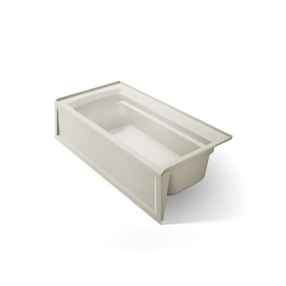 Kohler 1125-RA-96 72 x 36 in. Archer Alcove Bath Right Drain - Biscuit