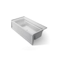 thumbnail image 1 of Kohler 1125-RAW-95 72 x 36 in. Archer Alcove Bath with Bask Heated Right Surface Drain - Ice Gray, 1 of 4