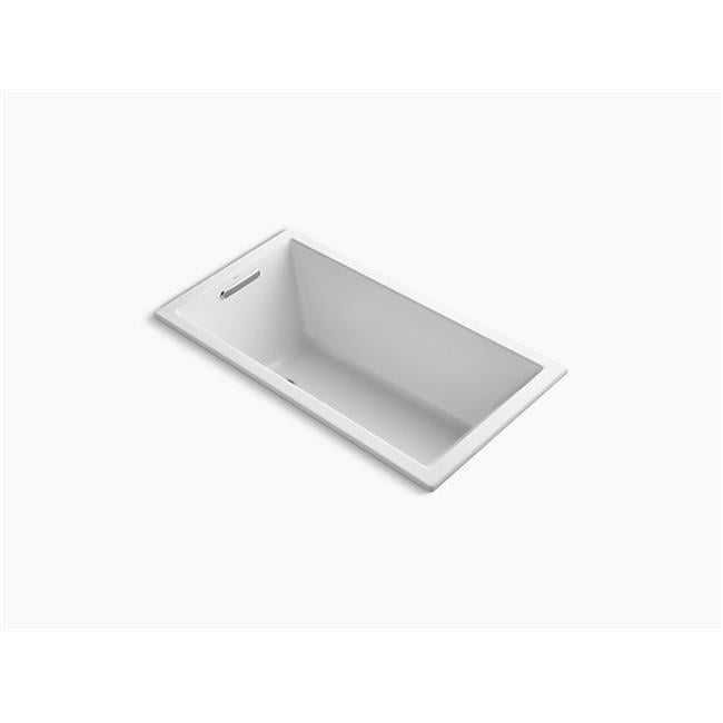 White Acrylic 60" x 32" Drop-In Soaking Bathtub