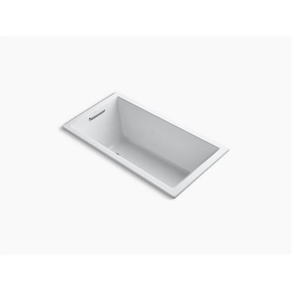 Kohler K-1130-0 White Underscore 60 x 32 x 21 Drop-In Bathtub