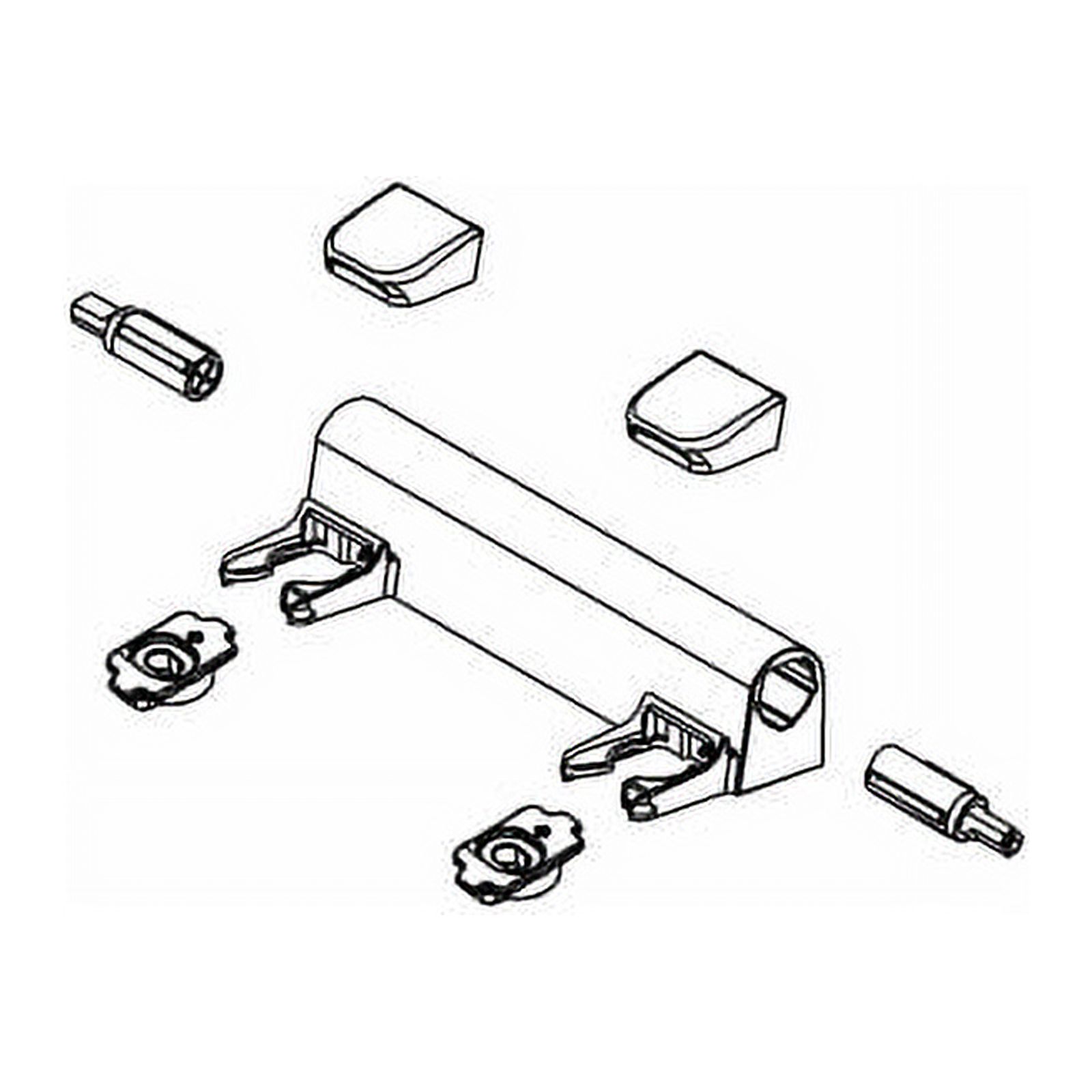 Kohler K-1150464-47 Toilet Seat Hinge Kit - Almond - Walmart.com