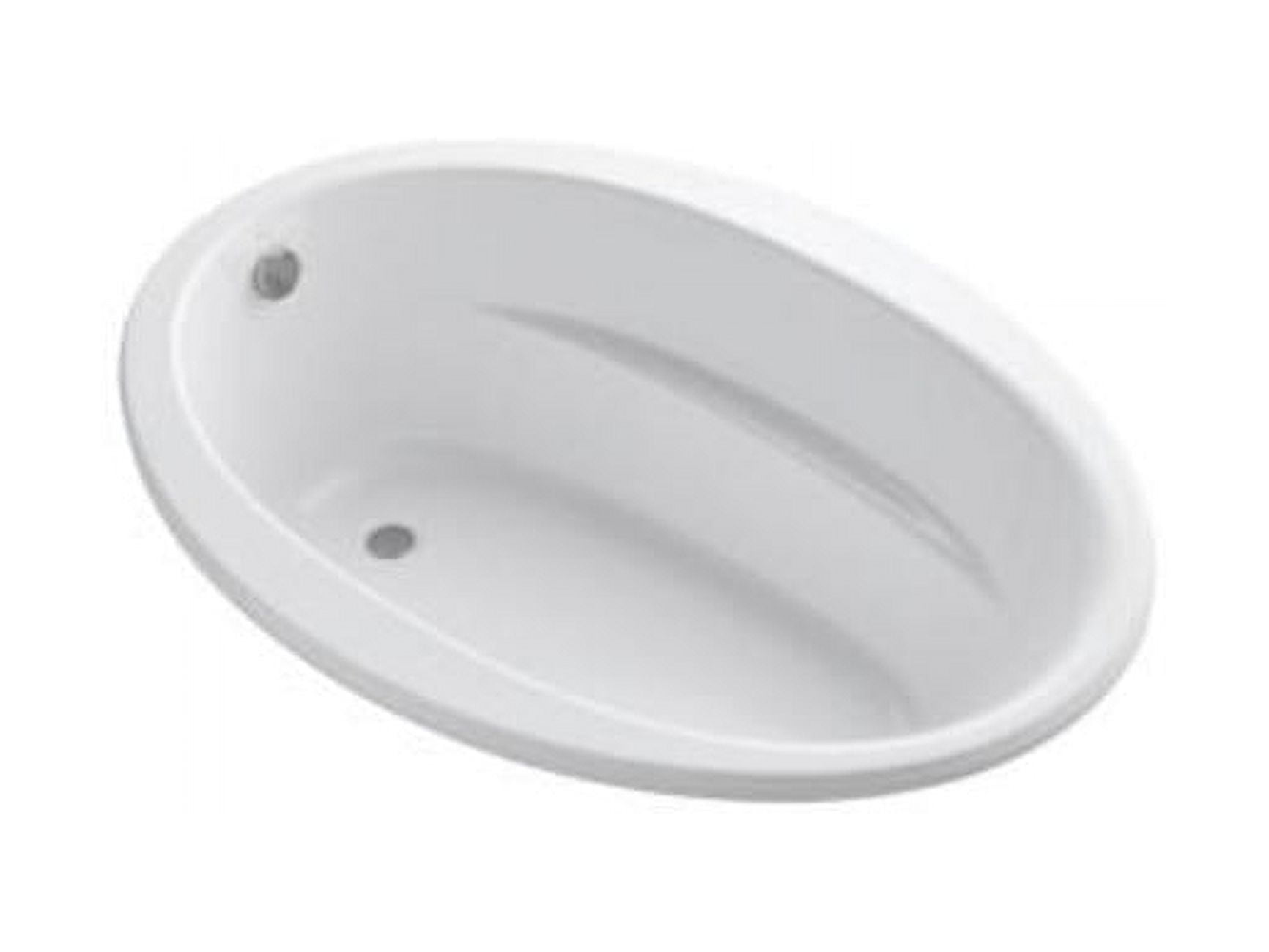 Kohler K1163S1 Sunward 60" Drop In Acrylic Soaking Tub White