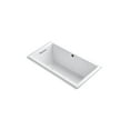 thumbnail image 1 of Kohler 1168-GHW-0 60 x 32 in. Underscore Drop-In Bubblemassage Air Bath with Bask Heated Surface - White, 1 of 7