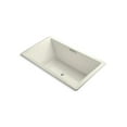 thumbnail image 1 of Kohler 1174-GHW-96 72 x 42 in. Underscore Drop-In Bubblemassage Air Bath with Bask Heated Surface - Biscuit, 1 of 7