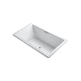 thumbnail image 1 of Kohler 1174-GHW-0 72 x 42 in. Underscore Drop-In Bubblemassage Air Bath with Bask Heated Surface - White, 1 of 7