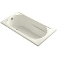 thumbnail image 1 of Kohler K-1184 Devonshire Collection 60" Drop In Soaking Bath Tub - Off White, 1 of 3
