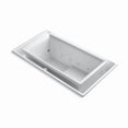 thumbnail image 1 of Kohler 1189-C1-0 63 x 31.5 in. Sok Drop-In Effervescence Bath with Chromatherapy & Left-Hand Drain - White, 1 of 4