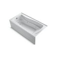 thumbnail image 1 of Kohler 1257-HL-0 72 x 36 in. Mariposa Alcove Whirlpool Left Bath Drain - White, 1 of 3