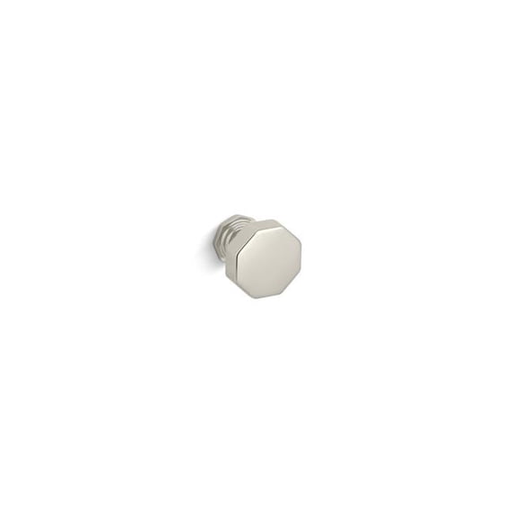 Kohler 13126-SN 1.25 in. Pinstripe Cabinet Knob - Vibrant Polished Nickel
