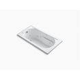 thumbnail image 1 of Kohler  60 x 32 in. Devonshire Drop-In Whirlpool Bath Tube with End Drain - White, 1 of 3