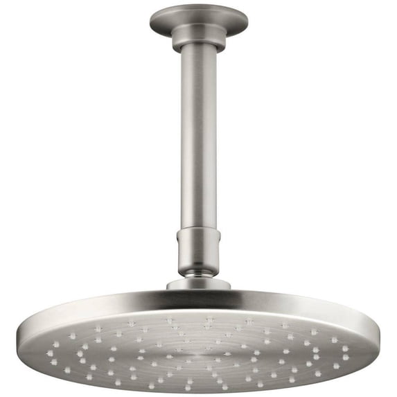 Kohler K-13688 Contemporary Round 2.5 GPM Single Function Rain Shower Head - Nickel