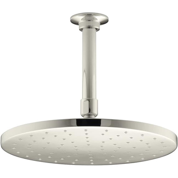 Kohler K-13689 Contemporary Round 2.5 GPM Single Function Rain Shower Head - Nickel