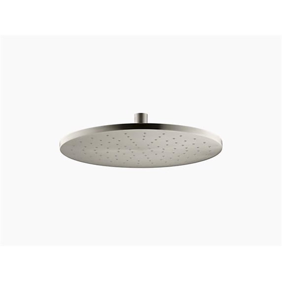 kohler k-13690-bn 12 inch contemporary round rain showerhead vibrant brushed nickel