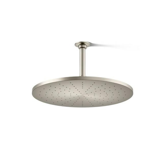 Kohler 13691-BN 14 in. Round Single Function Rain Head, 2.5 GPM - Vibrant Brushed Nickel