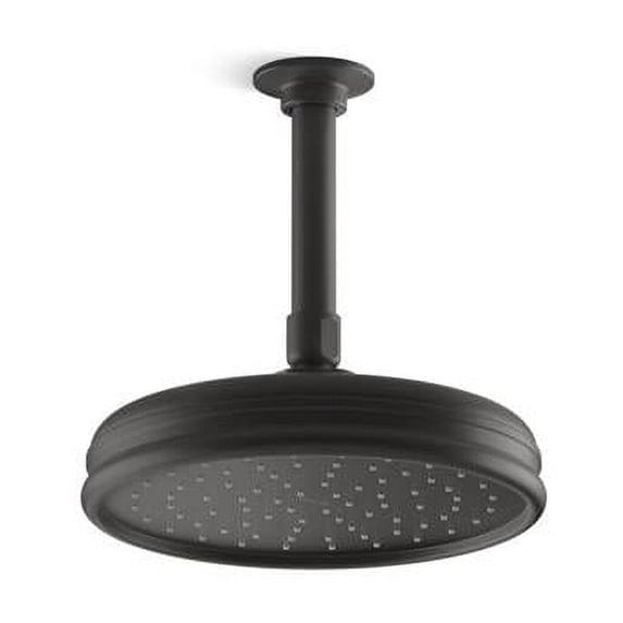 Kohler K-13692 2.5 GPM Single Function Rain Shower Head - Black
