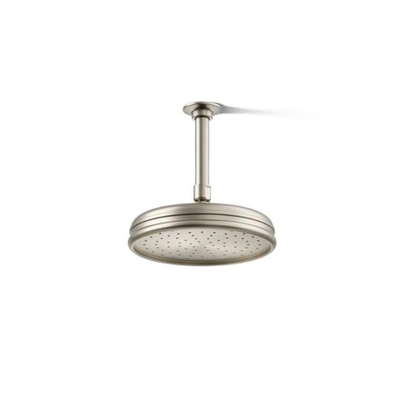 Kohler 13692-BN 8 in. Single Function Rain Head, 2.5 GPM - Vibrant Brushed Nickel
