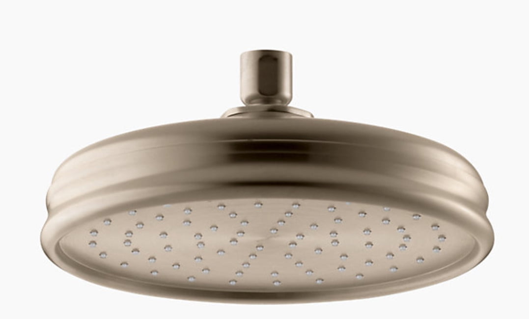 8" Vibrant Brushed Bronze Ceiling Mounted Rain Shower Head