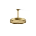 thumbnail image 1 of Kohler 13693-2MB 10 in. Traditional Single Function Rain Head, 2.5 GPM - Vibrant Brushed Moderne Brass, 1 of 7