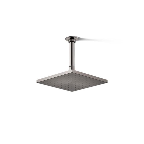 Kohler 13695-TT 8 in. Square Single Function Rain Head, 2.5 GPM - Vibrant Titanium