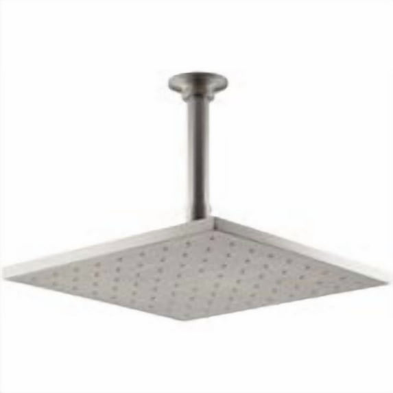 Kohler Contemporary 10-inch Square Rainhead, Vibrant Brushed Nickel