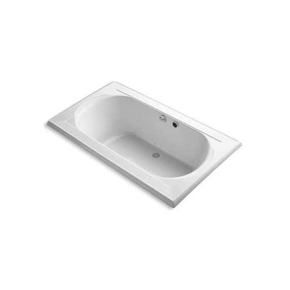 Kohler 1418-GH-0 72 x 42 in. Memoirs Drop-In Heated Bubblemassage Air Bath - White