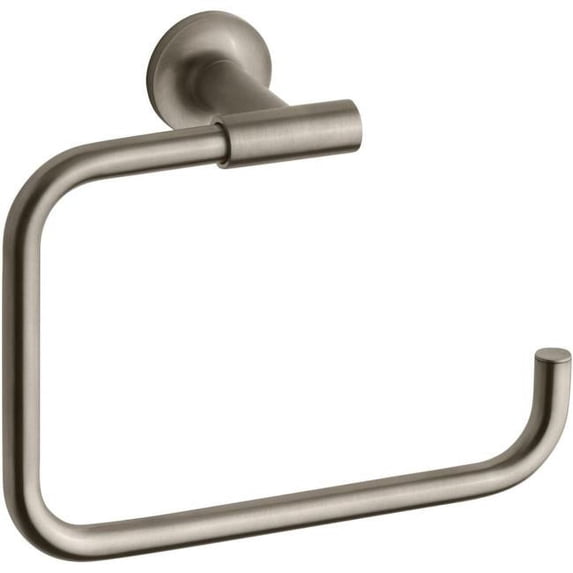 Kohler K-14441-BV Brushed Bronze Purist Towel Ring