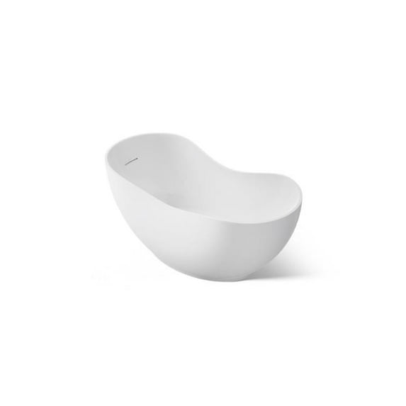 Kohler 1800-0 66 x 31.5 in. Abrazo Freestanding Bath - White