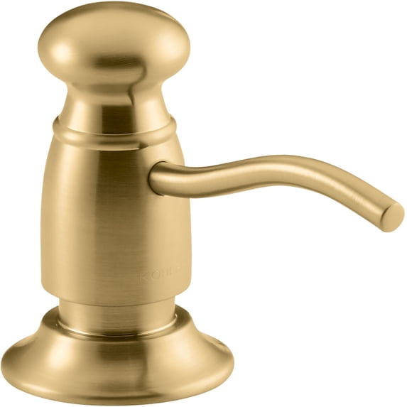 Kohler K-1894-C Traditional 16 Ounce Brass Soap / Lotion Dispenser - Vibrant Brushed