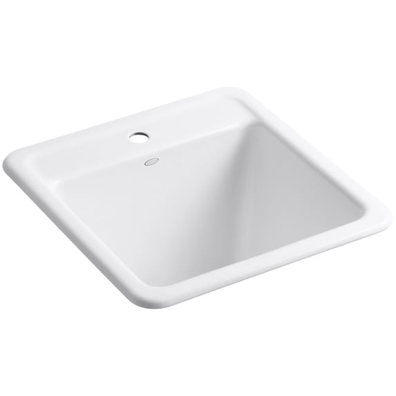 KOHLER K-19022-1-0 PARK FALLS 21 X 22 DUAL-MNT SINK 1 HOLE