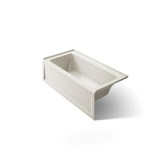 Kohler 1946-LA-96 60 x 30 in. Archer Alcove Bath with Left Drain - Biscuit