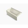 thumbnail image 1 of Kohler K-1947-Hla Archer 60" Three Wall Alcove Jetted Whirlpool Bath Tub - Off White, 1 of 3