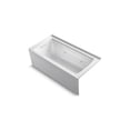 thumbnail image 1 of Kohler 1947-LA-0 60 x 30 in. Archer Alcove Whirlpool Left Bath Drain - White, 1 of 3