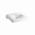 thumbnail image 1 of Kohler 1997-SS4-0 Wall-Mount or Concealed Carrier Arm Mount Commercial Bathroom Sink with 4 in. Centerset Faucet protective Holes Finish - White, 1 of 1