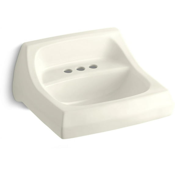 Kohler K-2005 Kingston 16" Wall Mounted Bathroom Sink - Off White