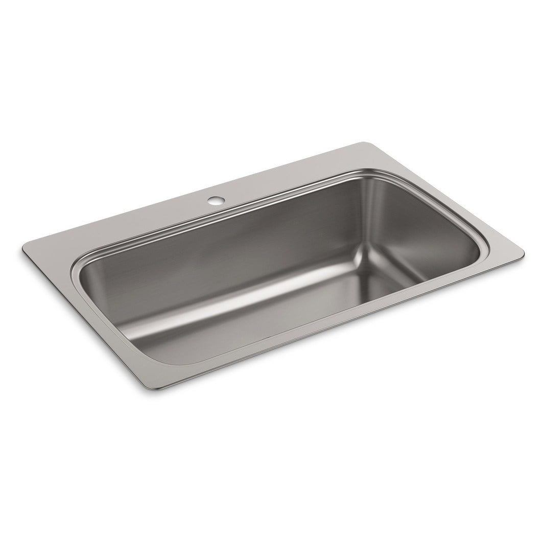 Verse 33" Stainless Steel Single Bowl Kitchen Sink