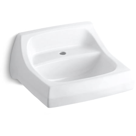 Kohler K-2007 Kingston 21" Wall Mounted Bathroom Sink - White