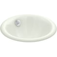 thumbnail image 1 of Kohler K-20211 Iron Plains 12" Cast Iron Drop-In Or Undermount Bathroom Sink - Dune, 1 of 6