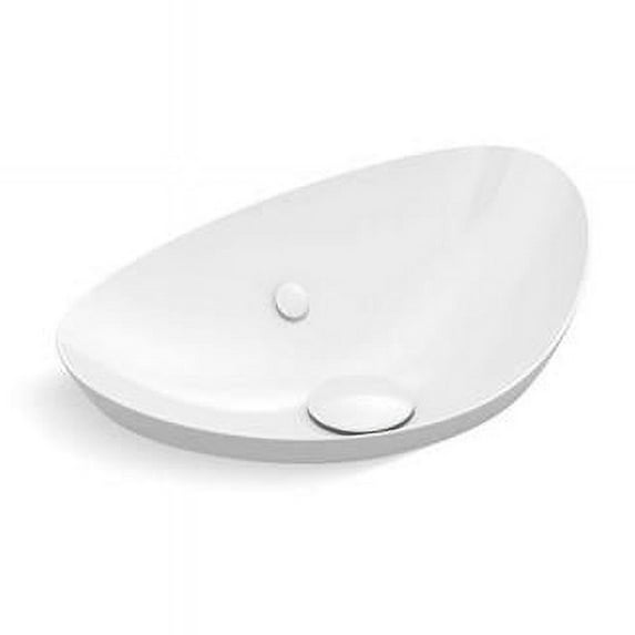 Kohler K-20704 Veil 21-1/8" Vessel Bathroom Sink - White