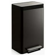 thumbnail image 1 of Kohler K-20956-BST Dual-Compartment Step Trash Can - Black Stainless, 1 of 10