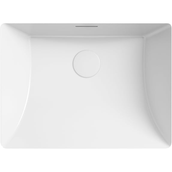 Kohler K-21058 Brazn 21-5/16" Rectangular Vitreous China Undermount Bathroom Sink - White
