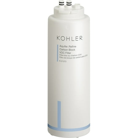Kohler K-21373 Aquifer Refine Carbon Block Voc Replacement Filter Cartridges