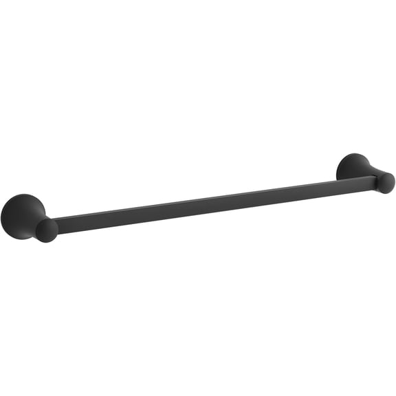 Open Box Kohler K-21952 Tempered 18" Towel Bar - Black