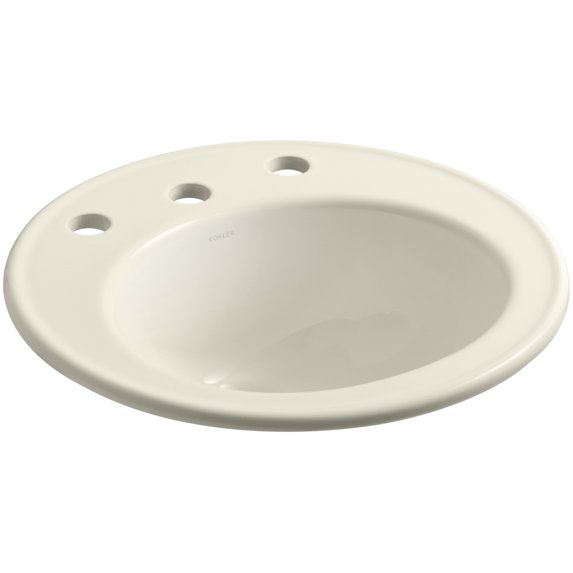 Kohler K-2202-8 Brookline 19" Drop In Bathroom Sink