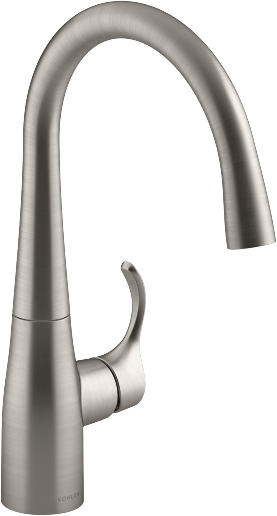 Kohler Components Bar Faucet – Matte Black & Brass High-Arch Faucet With SoftRinse Spray For Kitchen Or Bar Sink (Single Hole, 1.5 GPM)