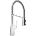 thumbnail image 1 of Kohler 22061-CP Graze Semi-pro, 3 Function Commercial Kitchen Faucet with Pull Down Sprayer, Standard, Polished Chrome, 1 of 4