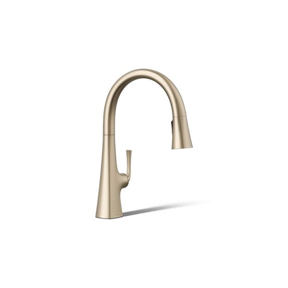 Kohler 22062-BV Graze Kitchen Sink Faucet, Vibrant Brushed Bronze