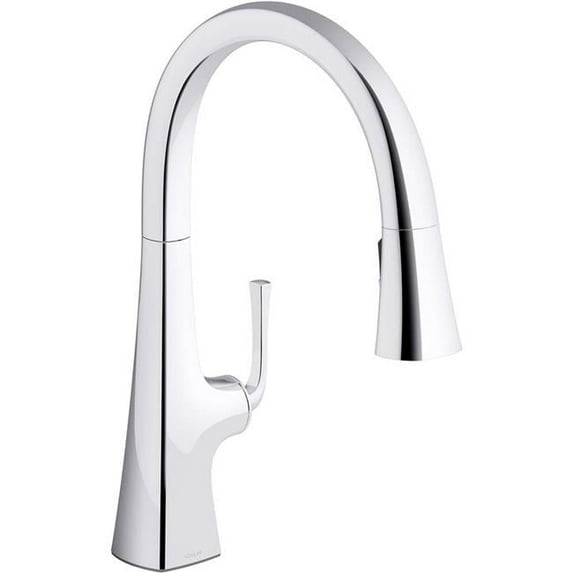 Kohler K-22062 Graze 1.5 GPM Single Hole Pull Down Kitchen Faucet - Chrome