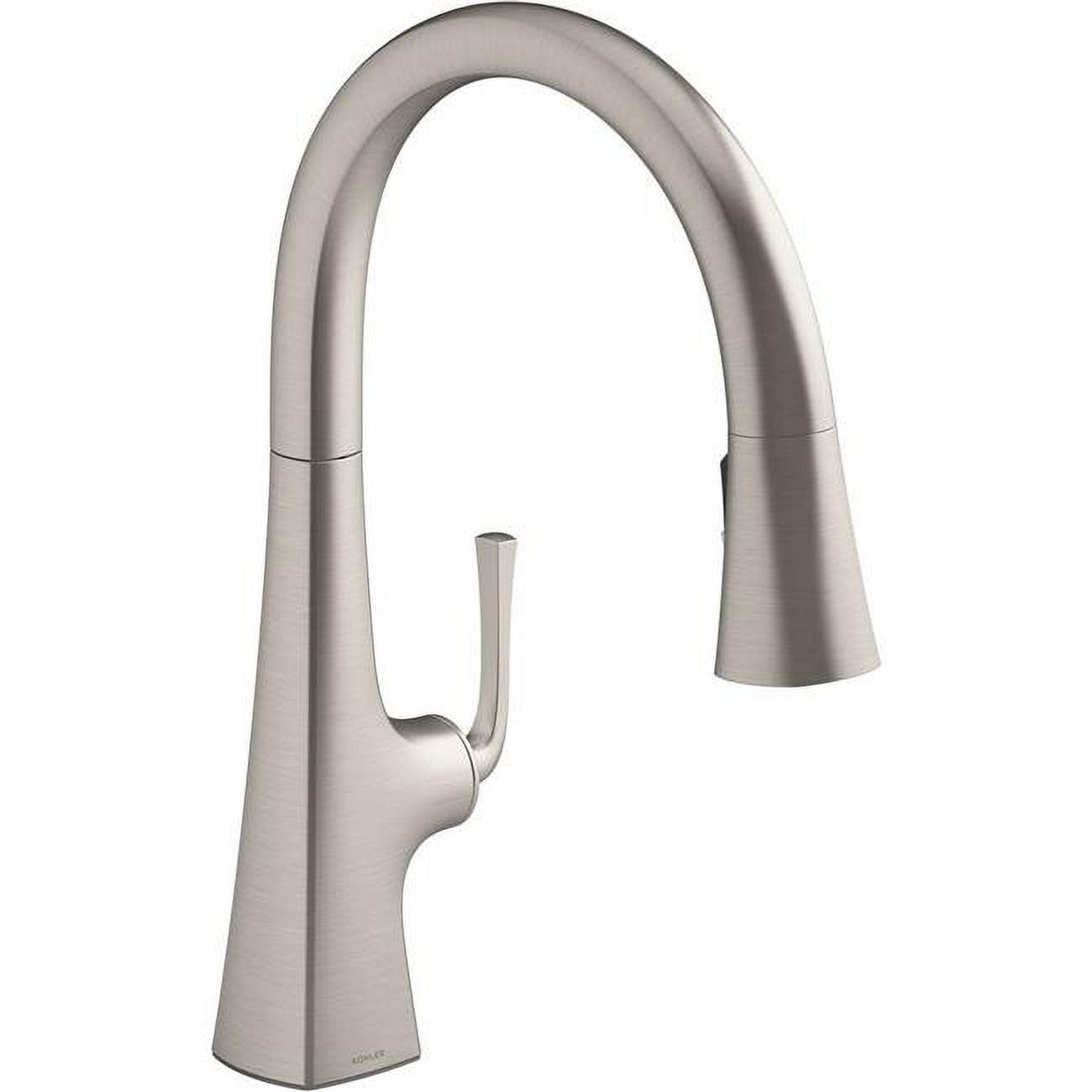 Kohler K-22062 Graze 1.5 GPM Single Hole Pull Down Kitchen Faucet - Vibrant Stainless