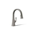 thumbnail image 1 of Kohler K-22063-TT Graze 1.5 GPM Pull Down Kitchen Sink Faucet with Three Function Spray, Vibrant Titanium, 1 of 2